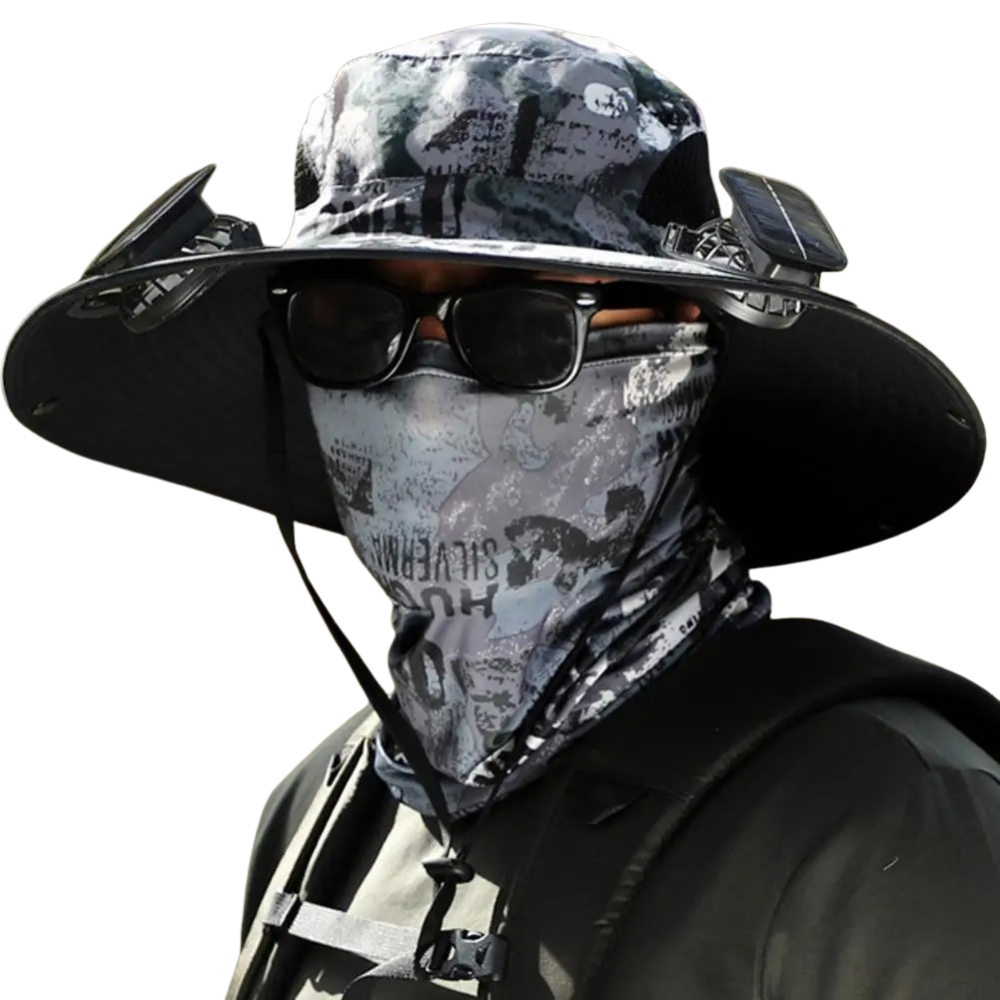 Dual-Fan Solar Cooling Hat
