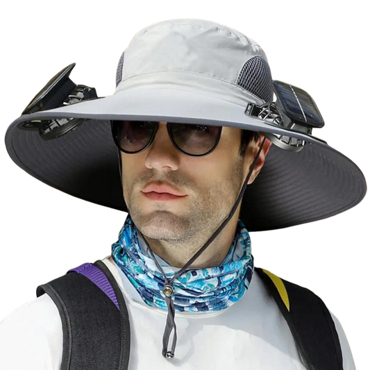 Dual-Fan Solar Cooling Hat